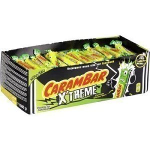 CARAMBAR ; X’treme confiserie aromatisée parfum citron vert