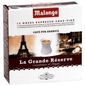 MALONGO ; Dosettes de café La Grande Réserve pur arabica 12×6,5 g