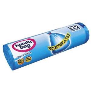 Sac poubelle Protection Active 50 L x 10 (vendu par 4) Handy Bag