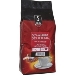 Café moulu mouture filtre 50% arabica 50% robusta 1 kg