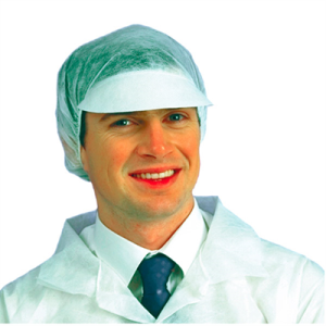 Charlotte avec Visière Dry tissu D.28 cm blanc (vendu par 50)