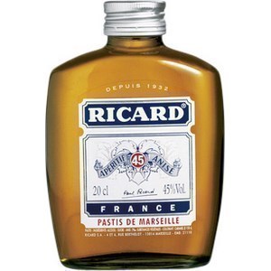 RICARD ; Flask apéritif 45% 20 cl
