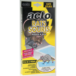 Piège à glu rats et souris x 2 Acto