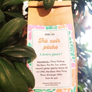 Thé noir glacé Pêche