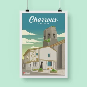 Affiche « Charroux »
