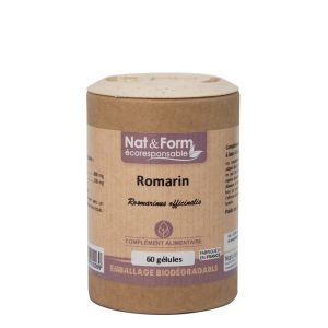 Romarin boite écoresponsable de 60 gélules