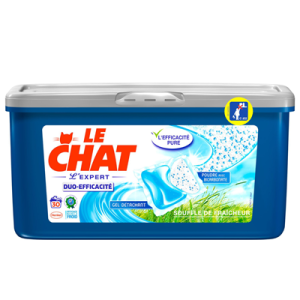 Lessive capsule Le Chat Duo-efficacité 30 doses