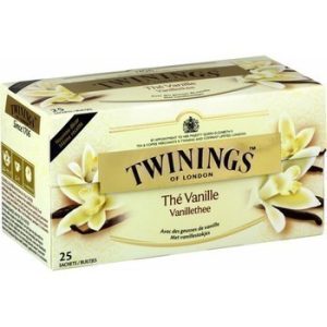 TWININGS ; Thé vanille avec gousses de vanille x25