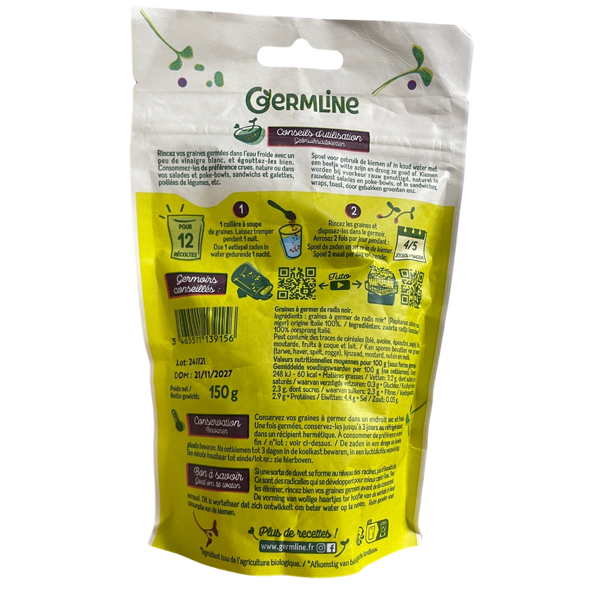 Graine à Germer – Radis Noir – Image 3