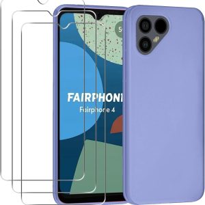 Coque pour Fairphone 4 + Lot de 3 films de protection d’écran