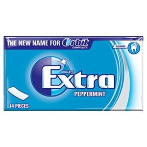 WRIGLEYS EXTRA SOFT CHEW PEPPERMINT SUGAR FREE CHEWING GUM