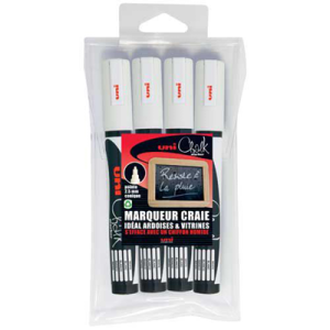 Marqueur craie Chalk Marker pointe conique x 4