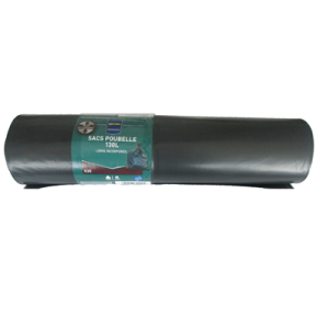Sac poubelle liens incorporés 130 L x 30