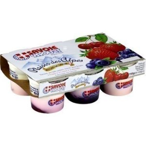 SAVOIE YAOURT ; Yaourt au lait entier sucré aux fruits 6×125 g
