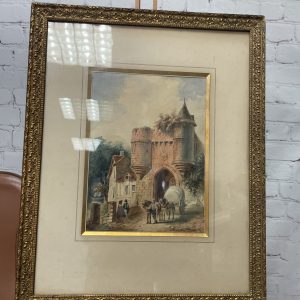 Grande aquarelle Auguste Bougourd