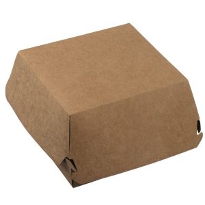 Boîte burger kraft brun