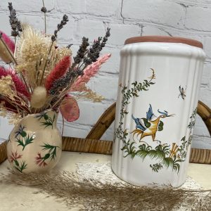 Brique à vin terre cuite et faïence Moustiers