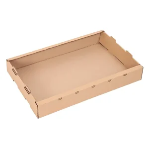 Cagette carton kraft 658 x 425 x 95 mm extérieur par 50