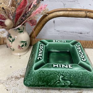 Ancien cendrier de comptoir céramique Sarreguemines Cognac Hine