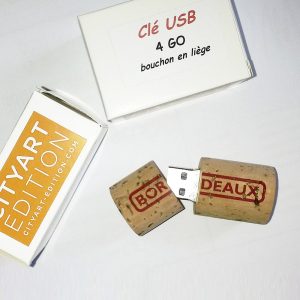 Clé USB bouchon en liège BORDEAUX