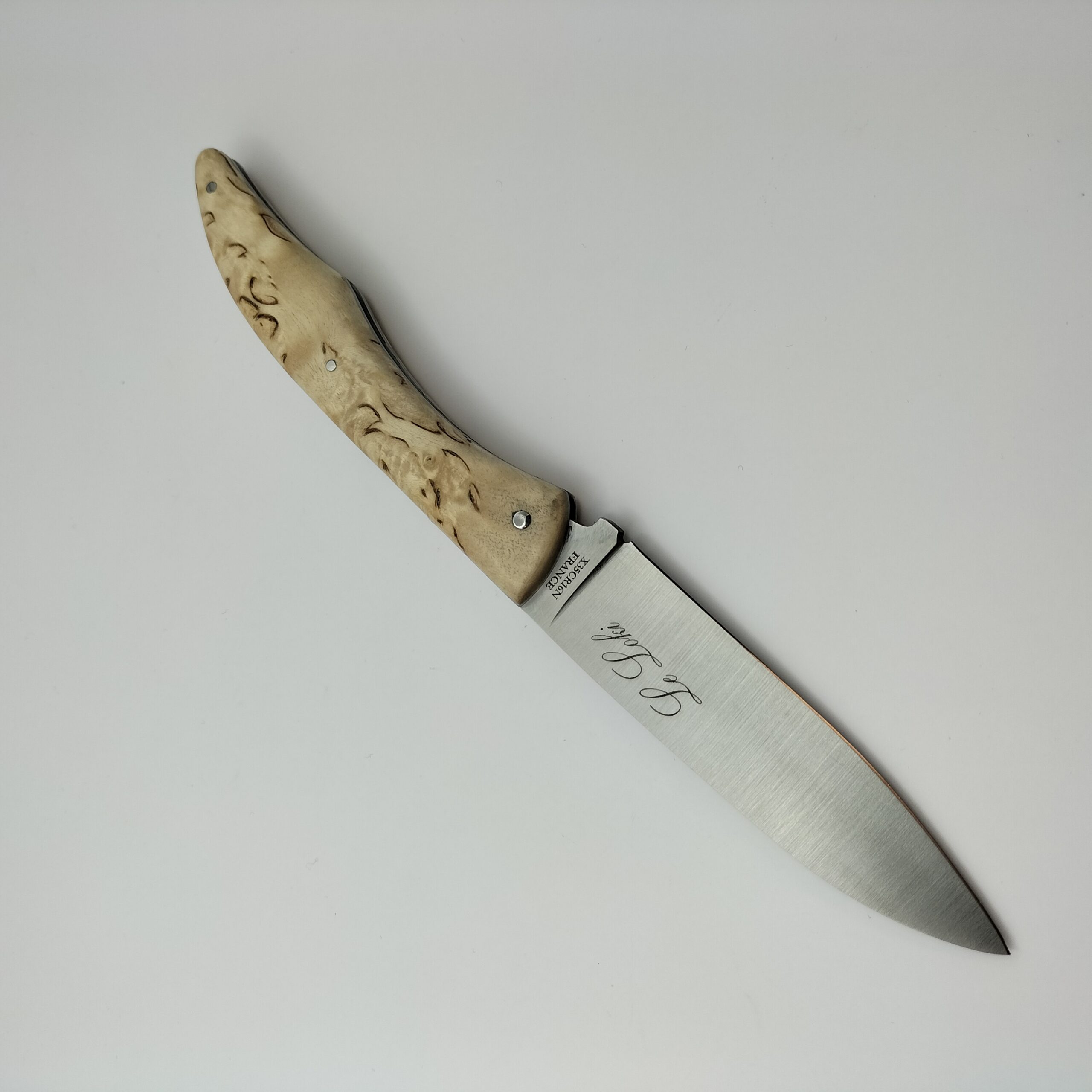 Couteau Pliant Loki par Laguiole Village en Bouleau