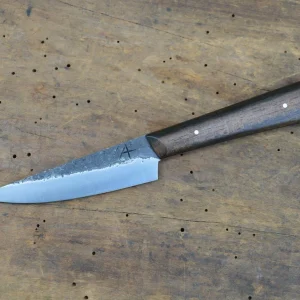 Couteau de Cuisine Artisanal Office par Arthur Lapostat en Ebène