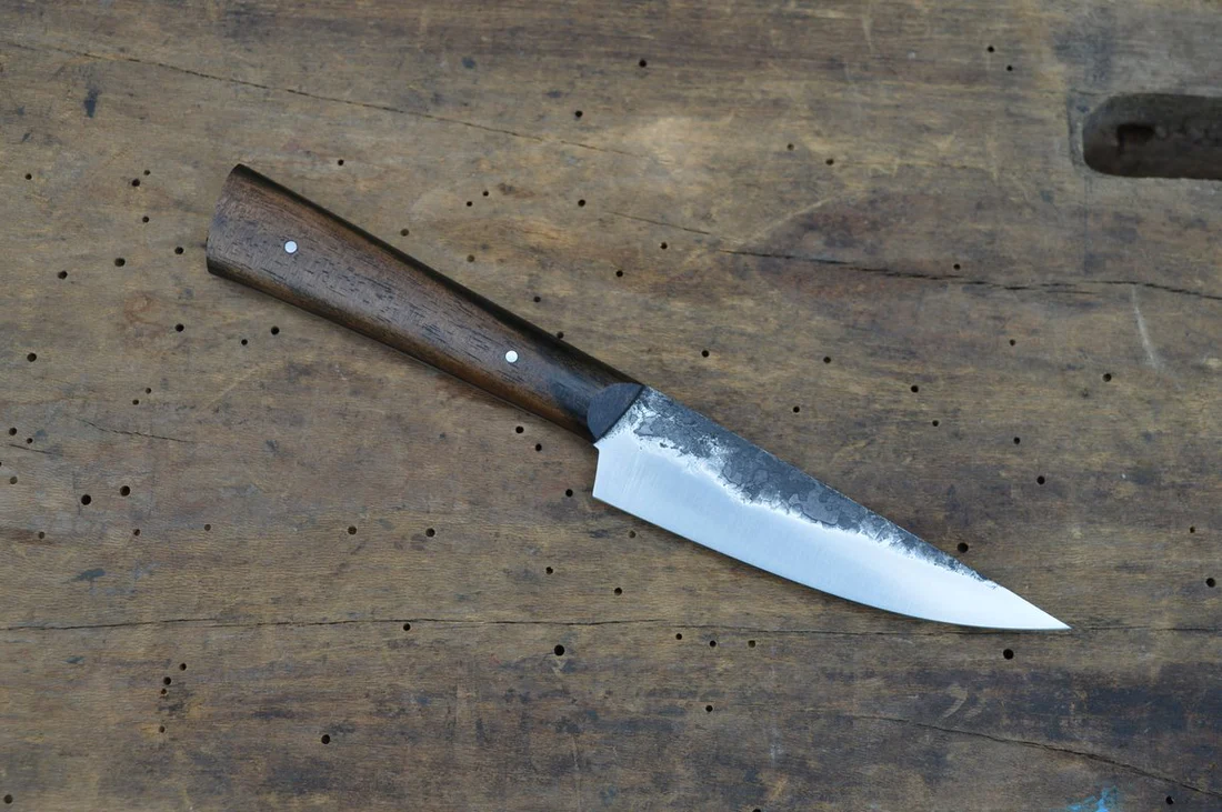 Couteau de Cuisine Artisanal Office par Arthur Lapostat en Ebène – Image 2