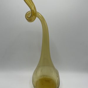 Soliflore verre soufflé ocre