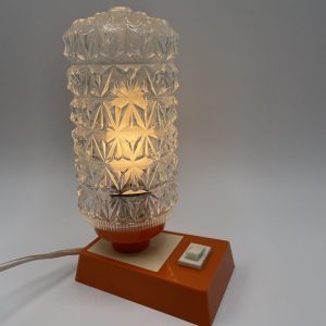 Lampe en verre vintage années 60/70