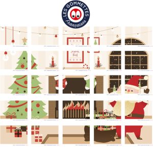 Calendrier de l’Avent Scène de Noël à assembler