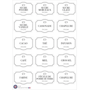 15 stickers vintage produits alimentaires 1