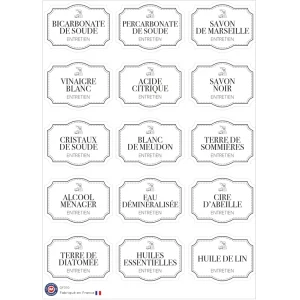 15 stickers vintage produits d’entretien 1