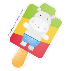 Stickers Hippopotame sur une bouée