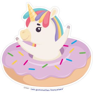Stickers Licorne donut