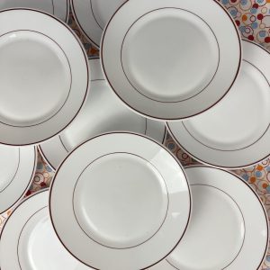 12 assiettes plates vintage Arcopal Restaurant