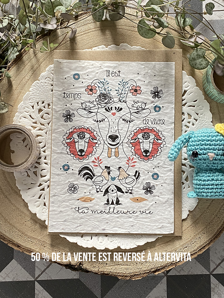 Carte à planter : Altervita, Il est temps de vivre ta meilleure vie
