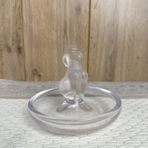 Vide-poche ancien en cristal dépoli Sèvres France