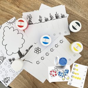 Coffret : J’apprends à compter avec la peinture et les doigts