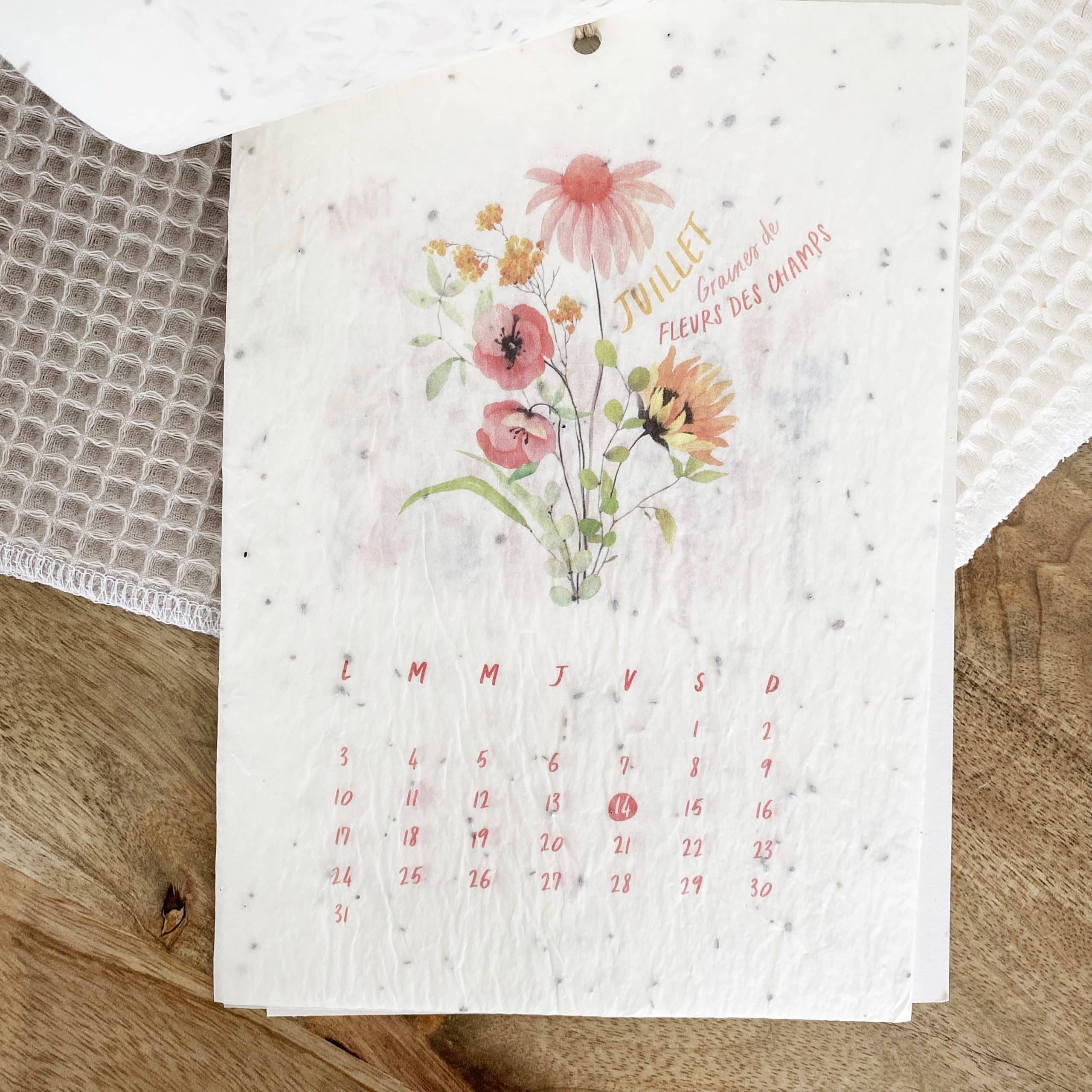 Calendrier ensemencé à planter 2023 saisons (A5) – Image 2