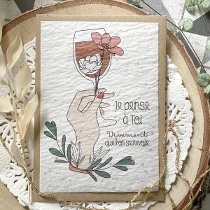 Carte à planter : Je pense à toi