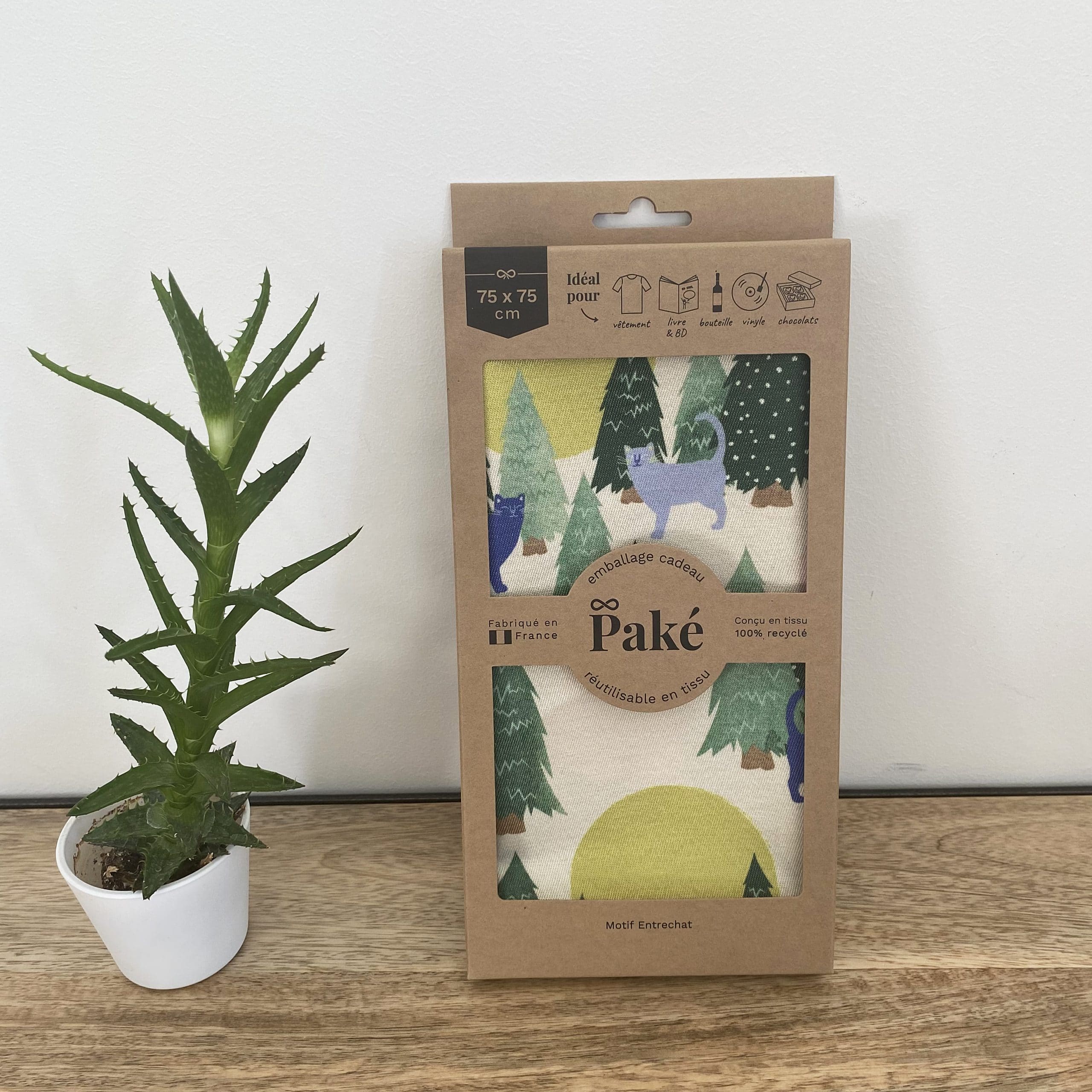 Furoshiki | Motif ENTRECHAT 75*75 – Image 4