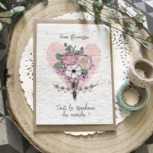 Carte Postale à planter  Félicitations