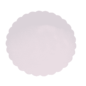 250 ronds blancs festonnés ø23 cm