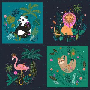 Tissu Jungle Luxe Panel