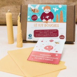 LE KITKIPOUSSE : Kit pour fabriquer des bougies en cire d&rsquo;abeille