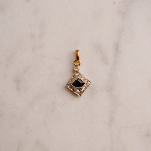 Pendentif Art Déco Saphir et Diamants