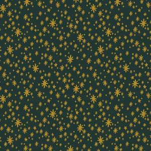 Tissu Rifle Paper Co Holiday Classics Etoiles Or Noir