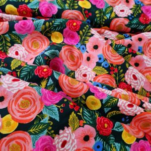 Tissu Viscose Rifle Paper Co English Garden Fleurs Multico