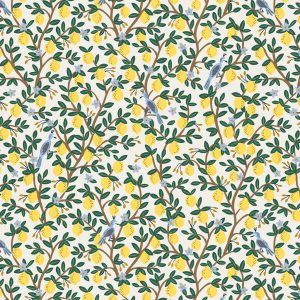 Tissu Rifle Paper Co Camont Citrons et Perruches