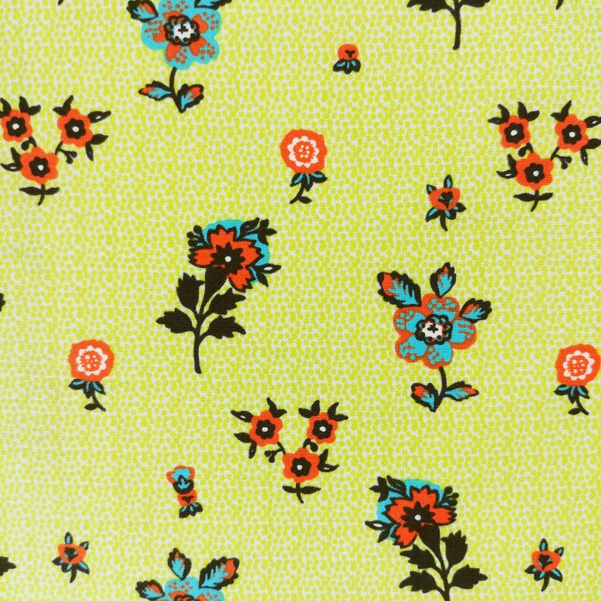 Tissu Nathalie Lété Petticoat Fleurs Jaune Citron – Image 3